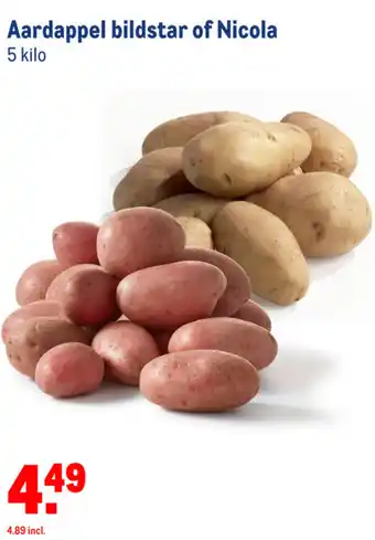 Makro Aardappel bildstar of Nicola 5kg aanbieding