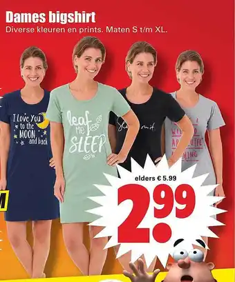 Dirk Dames bigshirt aanbieding