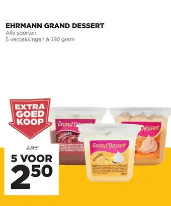 Jumbo Ehrmann Grand Dessert 190 Gram aanbieding