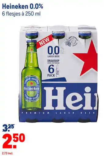 Makro Heineken 0.0% 6x250ml aanbieding