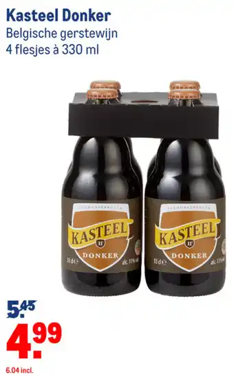 Makro Kasteel Donker 4x330ml aanbieding