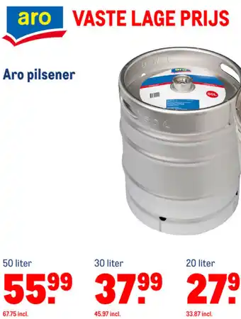 Makro Aro pilsener 50L aanbieding