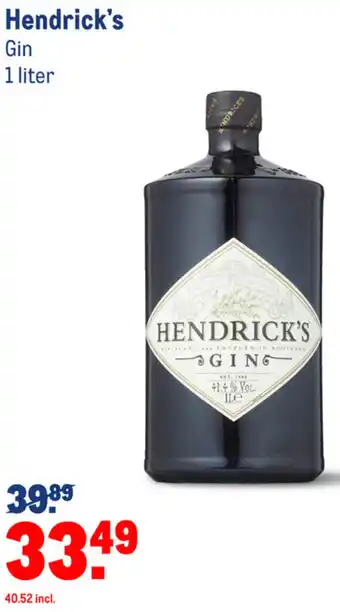 Makro Hendrick's gin 1L aanbieding