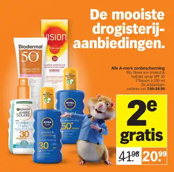 Albert Heijn Biodermal Anti age zonnecrème gezicht spf30 aanbieding