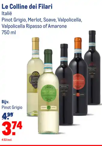 Makro Le Colline dei Filari 750ml aanbieding