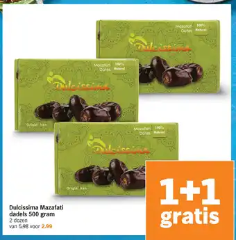 Albert Heijn Dulcissima Mazafati dadels 500 gram aanbieding