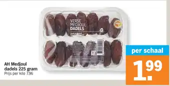 Albert Heijn AH Medjoul dadels 225 gram aanbieding