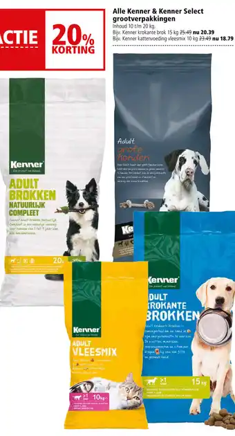 Welkoop Kenner & Kenner Select grootverpakkingen 10kg aanbieding