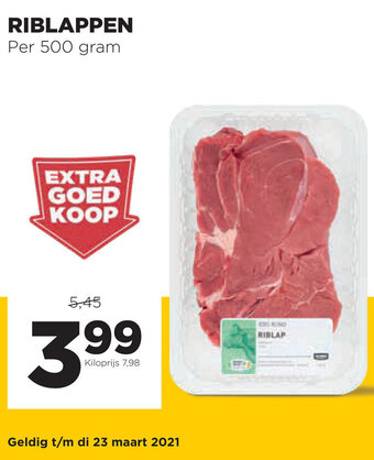 Jumbo Riblappen 500g aanbieding