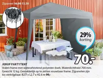 Jysk Jerup Partytent aanbieding