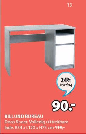 Jysk Billund Bureau aanbieding