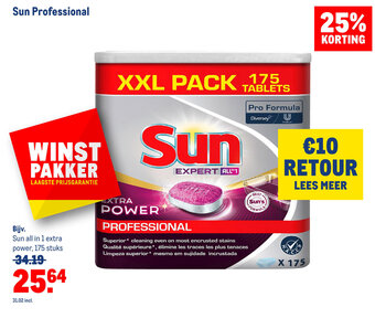 Makro Sun Professional aanbieding