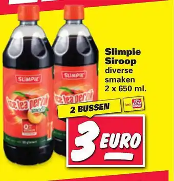 Nettorama Slimpie Siroop Ice Tea Perzik aanbieding