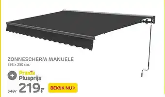 Praxis Zonnescherm Manuele aanbieding