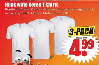 Dirk Hunke witte heren T-shirts aanbieding