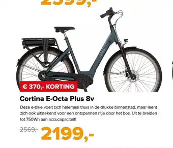 12GO Biking Cortina E-Octa Plus 8v aanbieding