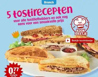 ALDI 5 Tostirecepten aanbieding