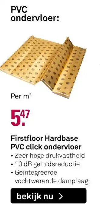 Karwei Firstfloor hardbase PVC click ondervloer aanbieding
