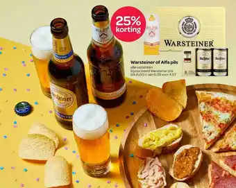 Spar Warsteiner Of Alfa Pils 25% Korting aanbieding