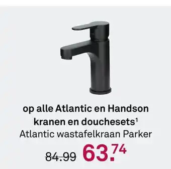 Karwei op alle Atlantic en Handson kranen en douchesets' aanbieding