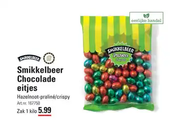 Sligro Smikkelbeer Chocolade eitjes 1 kilo aanbieding