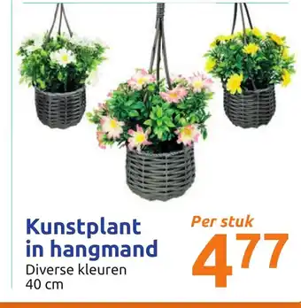 Action Kunstplant in hangmand 40 cm aanbieding