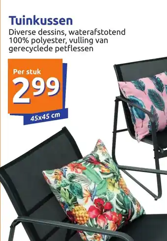 Action Tuinkussen 45x45 cm aanbieding