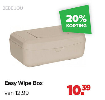 Baby-Dump Bebe-jou Easy Wipe Box aanbieding