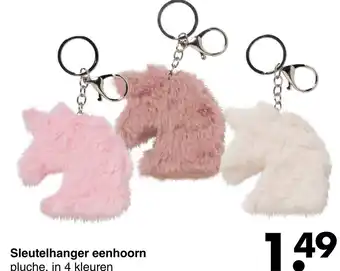 Wibra Sleutelhanger eenhoorn aanbieding