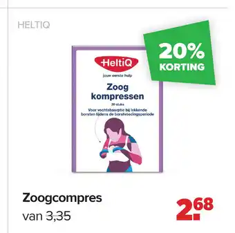 Baby-Dump Heltiq Zoogcompres aanbieding