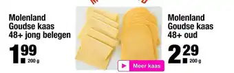 ALDI Molenland Goudse Kaas 48+ Jong Belegen Of Molenland Goudse Kaas 48+ Oud aanbieding