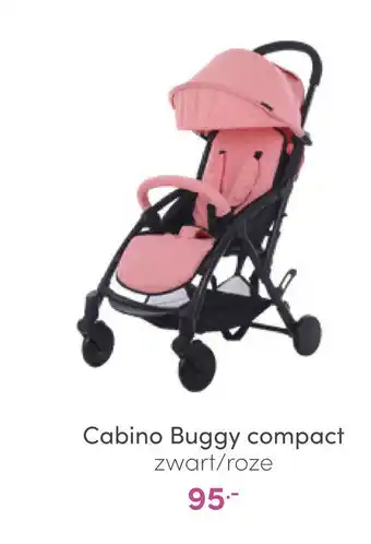 Baby & Tiener Cabino Buggy compact zwart/roze aanbieding