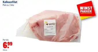 Makro Kalkoenfilet Pak ca. 1 kilo aanbieding