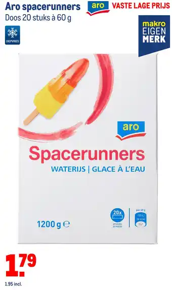 Makro Aro spacerunners Doos 20 stuks à 60 g aanbieding