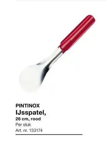 Bidfood Pintinox Ijsspatel, 26 cm, rood aanbieding