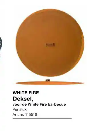 Bidfood White fire Deksel, voor de White Fire barbecue aanbieding