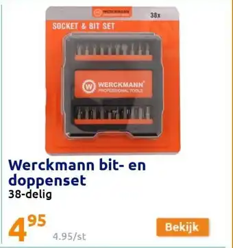 Action Werckmann bit- en doppenset 38-delig aanbieding