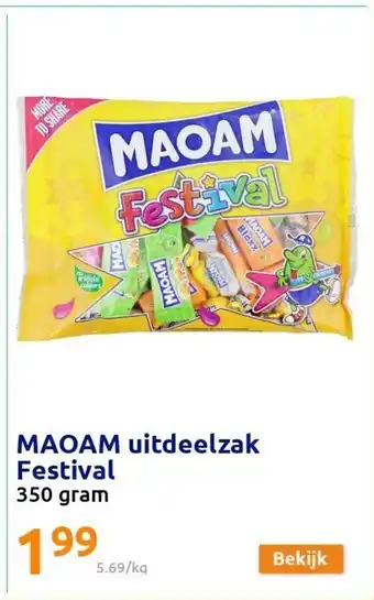 Action Maoam uitdeelzak festival 350g aanbieding