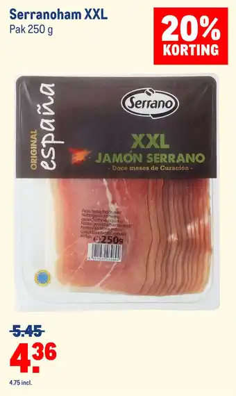 Makro Serranoham XXL aanbieding