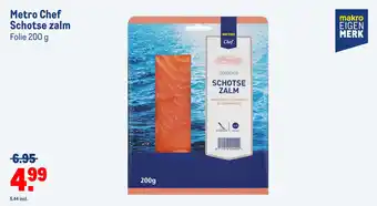 Makro Metro Chef Schotse zalm aanbieding