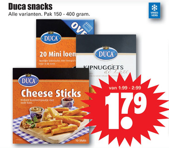 Dirk Duca snacks aanbieding