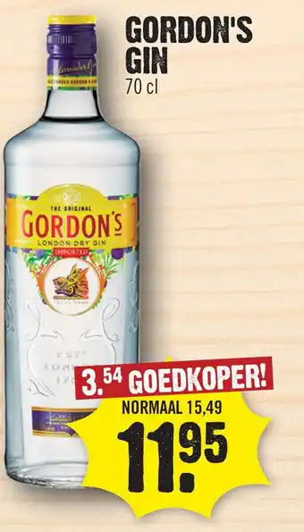 Dirk GORDON'S GIN aanbieding