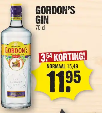 Super Dirck 3 Gordon's Gin aanbieding