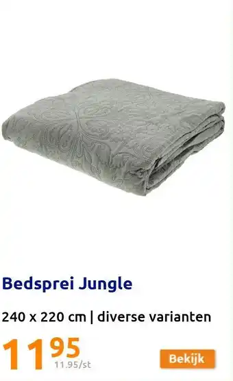 Action Bedsprei Jungle aanbieding