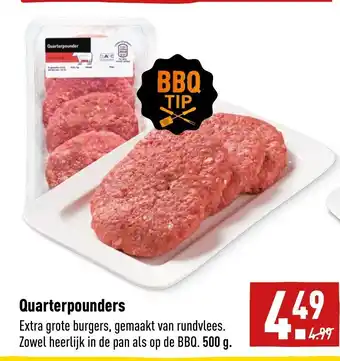 ALDI Quarterpounders 500 G aanbieding