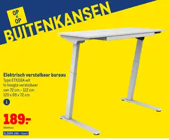 Makro Elektrisch verstelbaar bureau aanbieding