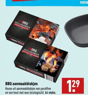 ALDI Bbq aanmaakblokjes 64 stuks aanbieding