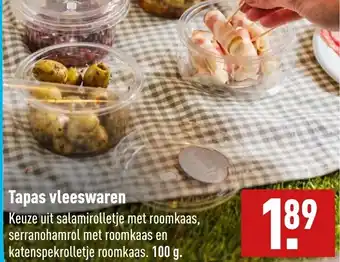 ALDI Tapas vleeswaren 100 G aanbieding