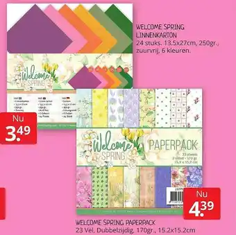 Boekenvoordeel Welcome Spring Linnenkarton Of Welcome Spring Paperpack aanbieding