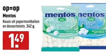 ALDI Mentos 242 G aanbieding